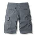 thumbnail image 4 of Men's Multi-Pocket Cargo Short with Stretch, Fashion Mens Shorts Clearance, New-Type F-Gray, XXL, 4 of 8