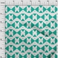 thumbnail image 3 of oneOone Viscose Jersey Sea Green Fabric Geometric Sewing Craft Projects Fabric Prints By Yard 60 Inch Wide, 3 of 4