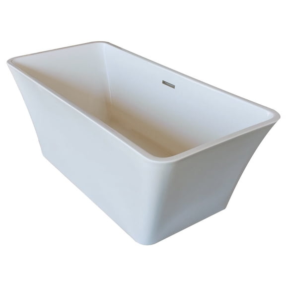 Atlantis Whirlpools 6730NRSXCWXX 30 x 67 in. Nariva Rectangle Acrylic Freestanding Bathtub