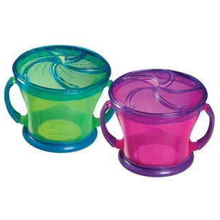 Munchkin Snack Catcher and Toddler Weighted Straw Sippy Cup 4 Piece Set,  Girl - Assorted Pre