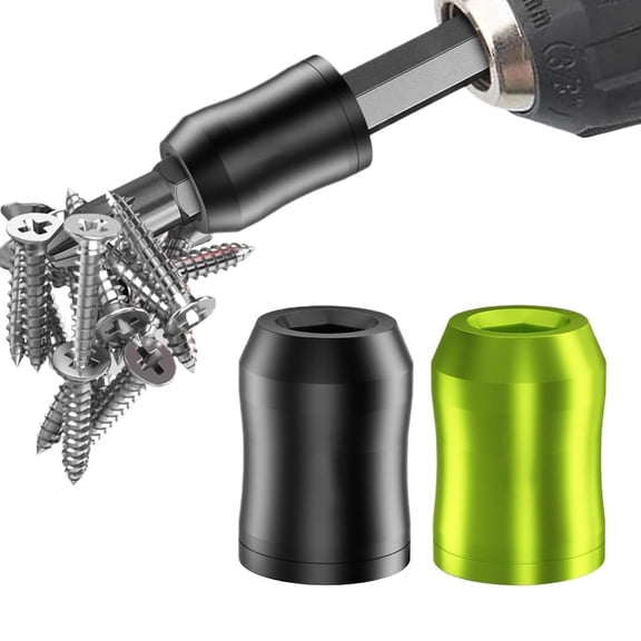 Magnetic Drill Bit Holder and Magnetizing Ring, 1/4-Inch Hex Shank Screwdriver Bit Tool for Repair Work, 2-Pack