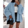 thumbnail image 3 of Suéter PRETTYGARDEN con Botones y Mangas Farol Azul Claro Talla L, 3 of 5