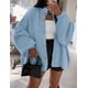 thumbnail image 3 of Suéter PRETTYGARDEN con Botones y Mangas Farol Azul Claro Talla L, 3 of 5