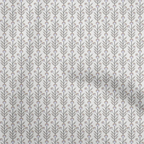 oneOone Cotton Poplin Light Brown Fabric Asian Batik Floral Quilting Supplies Print Sewing Fabric By The Yard 42 Inch Wide
