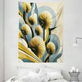 thumbnail image 3 of Ambesonne Floral Eucalyptus Tapestry Wall Hanging, Summery Thistles, 60"x80", Mustard Blue Grey Cream, 3 of 3