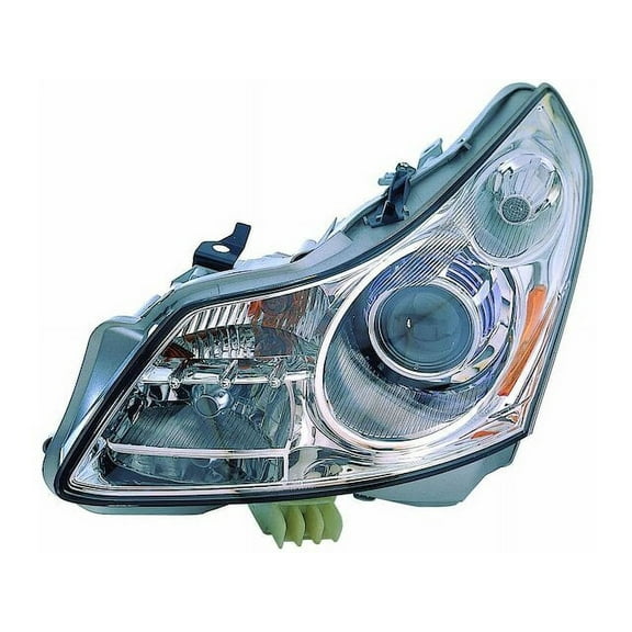 Left Headlight Assembly - Compatible with 2007 - 2008 INFINITI G35 Sedan