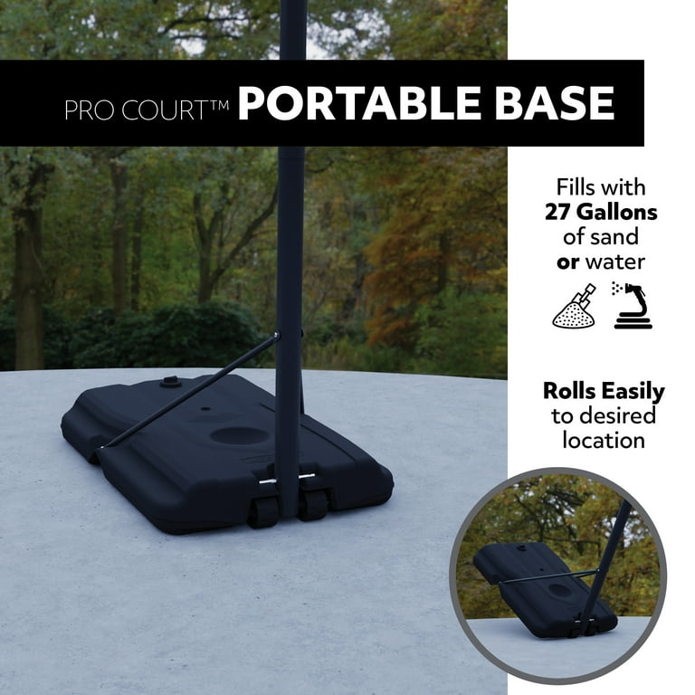 Lifetime Adjustable Portable Basketball Hoop, 44 inch HDPE Plastic Impact®  (90759)
