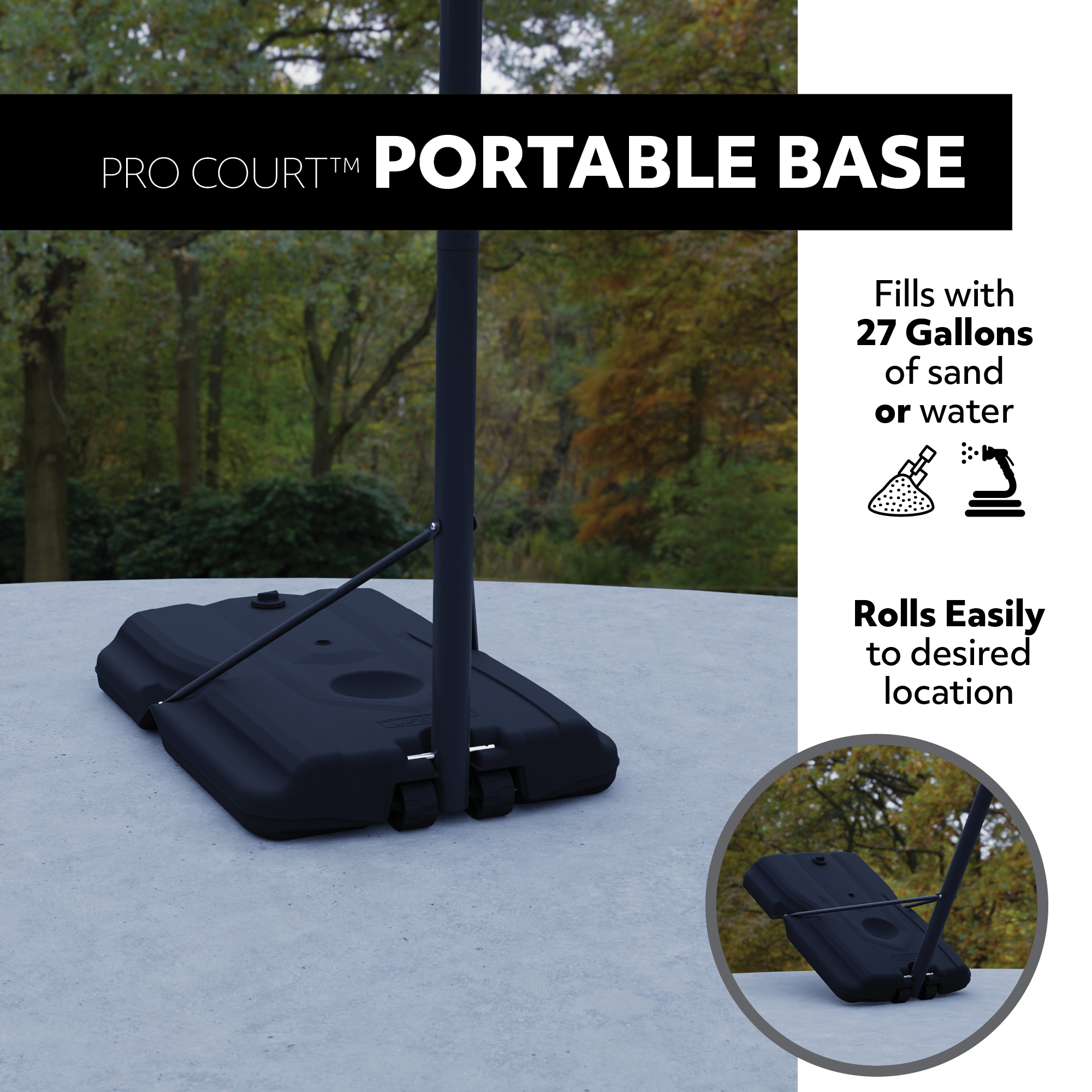 Lifetime Adjustable Portable Basketball Hoop, 44 inch HDPE Plastic Impact® (90759) - image 7 of 17