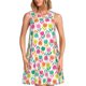 thumbnail image 1 of Balery Tulips Flowers Vestidos de verano para mujer con estampado: vestido holgado sin mangas, vestido playero informal y cómodo para días calurosos., 1 of 7