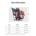 thumbnail image 2 of Throw Blanket for Couch, Vintage American flag Dragon Super Soft Fuzzy Comfy Warm Throw Blanket, Cuteness Lightweight Cozy Plush Flannel Blanket & Throws for Sofa and Bed All Season, 2 of 5