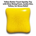 thumbnail image 3 of Yellow Butter Toast Squishy Toy with Slow Rising Foam, Jumbo Size, Yellow, for Relaxation, 3 of 3