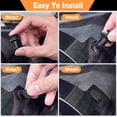 thumbnail image 5 of CHAO Juego de clips de sujeción para automóvil: 6 tipos diferentes de clips universales para molduras de puertas y clips de plástico para parachoques, 5 of 5