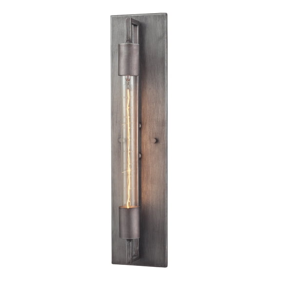 Laboratory 1-Light Sconce in Weathered Zinc