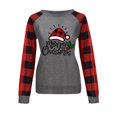 thumbnail image 4 of Pntutb invierno mujer Casual manga larga tops señoras Navidad Printv blusa tops Pntutb Pntutb-740, 4 of 8