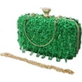 thumbnail image 6 of Women Bling Evening Bag Fashion Embroidered Beaded Sequin Clutch Cocktail Wedding Party Purse, 6 of 6