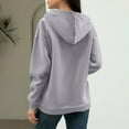 thumbnail image 4 of Inglocry Womens Zip Up Hoodies Oversized Fall Sweatshirts 2025 Cute Y2K Long Sleeve Fleece Jackets Winter Clothes With Pockets Gray M, 4 of 4