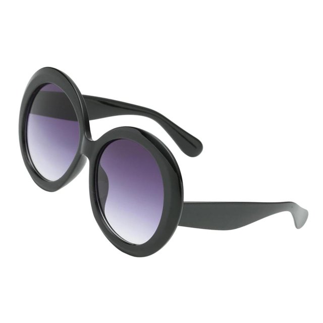 Gafas de sol retro Sunnimix para mujer Montura Negra Lente Gris degradado