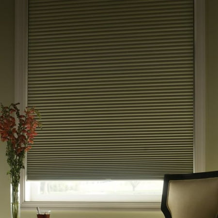 Grandeve 24W in. 1/2 in. Black Out Cellular Shade Standard Cord