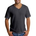 thumbnail image 3 of Men's Lightweight Short Sleeve T Shirt with Traditional Chinese Closures Vintage Style, Comfortable, Breathable, 3 of 8