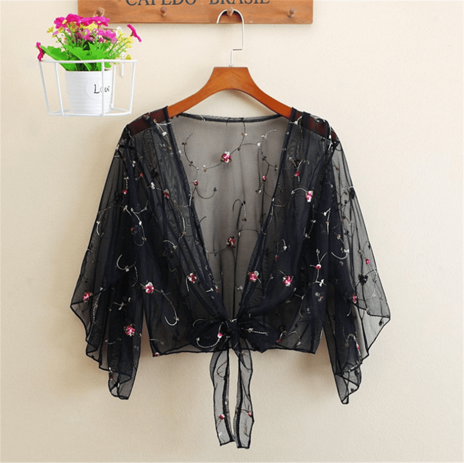 Sheer Tops Embroidery