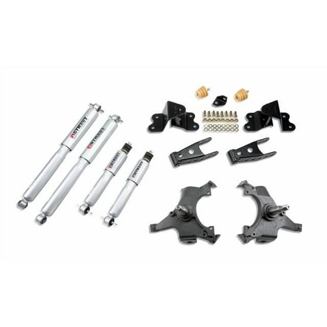 Bell Tech Lowering Kit 685SP 2 Inch Front 4 Inch Rear Drop; Shock Absorbers Included