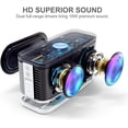 thumbnail image 2 of Altavoz portátil con sonido HD y graves profundos DOSS SoundBox Plus, emparejamiento estéreo inalámbrico, micrófono incorporado, 20H de reproducción, para el hogar, exteriores y viajes - Blanco DOSS SoundBox Plus Bluetooth HD 20hrs -Blanco, 2 of 3