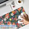 thumbnail image 4 of Long Mouse Pads for Desk,Pioneer Flower Floral Print Pattern Desk Mats on Top Of Desks, Desk Mouse Pad Extra Large with 3mm Non-Slip Base and Stitched Edge for Gaming,Office,Work,Home 31.5"x15.7", 4 of 6