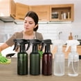 thumbnail image 6 of Plastic  Bottles (2 Pack 10 oz), Leakproof Adjustable Fine Mist & Jet Stream Nozzle,   Plastic Multi-Purpose for Hair, , Cleaning (2 PACK CLEAR), 6 of 6
