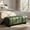 Green PU, variant on Christopher Knight Home 63.6" Modern Chenille Fabric Dining Bench with Rubberwood Legs, Oatmeal