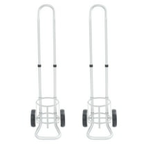 Oxygen Cylinder Cart, 2PCS Oxygen Tank Cart Dolly, Oxygen Cylinder Cart Trolley with Adjustable Handle