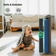 thumbnail image 2 of 30" Tower Fan 70°Oscillating Cooling Fan with Remote Control 3 Speeds 3 Wind Modes, 7.5H Timer, Grey, Brand New, 2 of 11