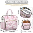 thumbnail image 4 of Cute Bear Insulated Lunch Bag – Large Leakproof Cooler Tote with Artistic Brown Bear Cartoon Print, Dual Compartment Reusable Lunch Box for Forest and Winter Lovers, 4 of 6