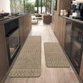 thumbnail image 2 of Nojuikm Farmhouse Tan And Brown Kitchen Mat, 17 x 30 in, Durable 2 Count, 2 of 6