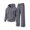 Dark Gray, variant on Mafeati Men's 2 Piece Tracksuits Casual Sweatsuits Long Sleeve Hoodies with Pocket Fleece Lined Lounge Sets, Khaki, M