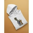 thumbnail image 2 of African Woman Playing Drums Hoodie Women -Image by Shutterstock, Female Small, 2 of 4
