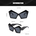 thumbnail image 2 of Large frame butterfly cat eye sunglasses fashion personality sunglasses, made of PC, 2 of 5
