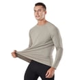 thumbnail image 4 of TOPTIE Men's Dry Fit Long Sleeve Sport T Shirts for Athletic Running, Casual Workout-Brown-M, 4 of 8
