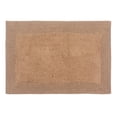 thumbnail image 2 of Home Weavers Luxury Bathroom Rug 100% Cotton Reversible Bathroom Rugs Set, Washable Rug, Soft Absorbent bath Rug, Bathroom Rug, Kitchen Mat, Non Slip Bath Decor Mat Set, 17"x24" Rectangle, Linen, 2 of 5