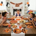 thumbnail image 4 of Jestar 96 Pieces Basketball Theme Party Supplies with Plates, Napkins, Forks for Basketball Birthday Decorations, Serves 24, 4 of 10