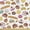 Bakery Medley, variant on Dessert Fabric by the Yard, Donuts Strawberry Flavour and Chocolate Pie Rose Jam Bicolour Design, Upholstery Fabric for Dining Chairs Home Decor Accents, Pale Blue Pale Fuchsia by Ambesonne