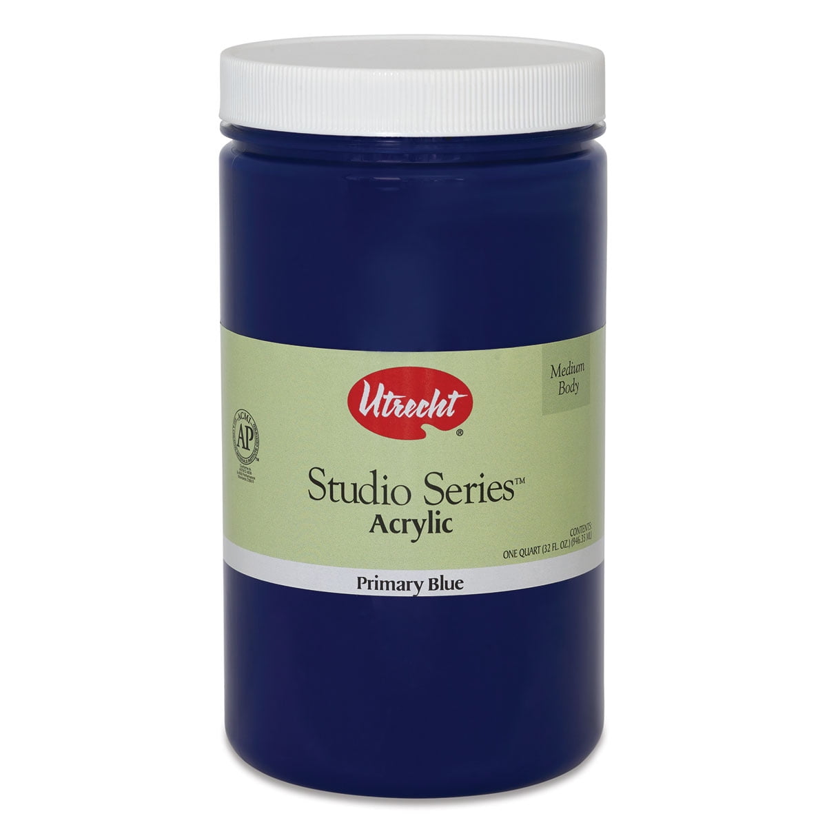 Utrecht Studio Series Acrylic Paint - Primary Blue, Quart