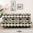 thumbnail image 3 of Xixirimido Aztec Tribe Pattern Futon Slipcover for Armless Couch Stretchy Sofa Bed Cover Soft Elastic Couch Cover Machine Washable Furniture Protector, 3 of 8