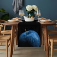 thumbnail image 2 of Blue Fruit Table Runner - 70 Inch Long, Kitchen Dining Table Runner Dresser Scarves, Modern Minimalist Decor Black Background Farmhouse Decor for Coffee Tables Wedding Party Banquet, 2 of 8