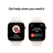 Apple Watch Series 10 GPS, 46mm Rose Gold Aluminum Case with Light Blush Sport Band, M/L