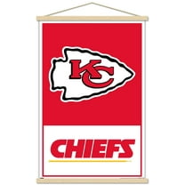 NFL Kansas City Chiefs - Logo 21 Wall Poster with Wooden Magnetic Frame, 22.375" x 34"