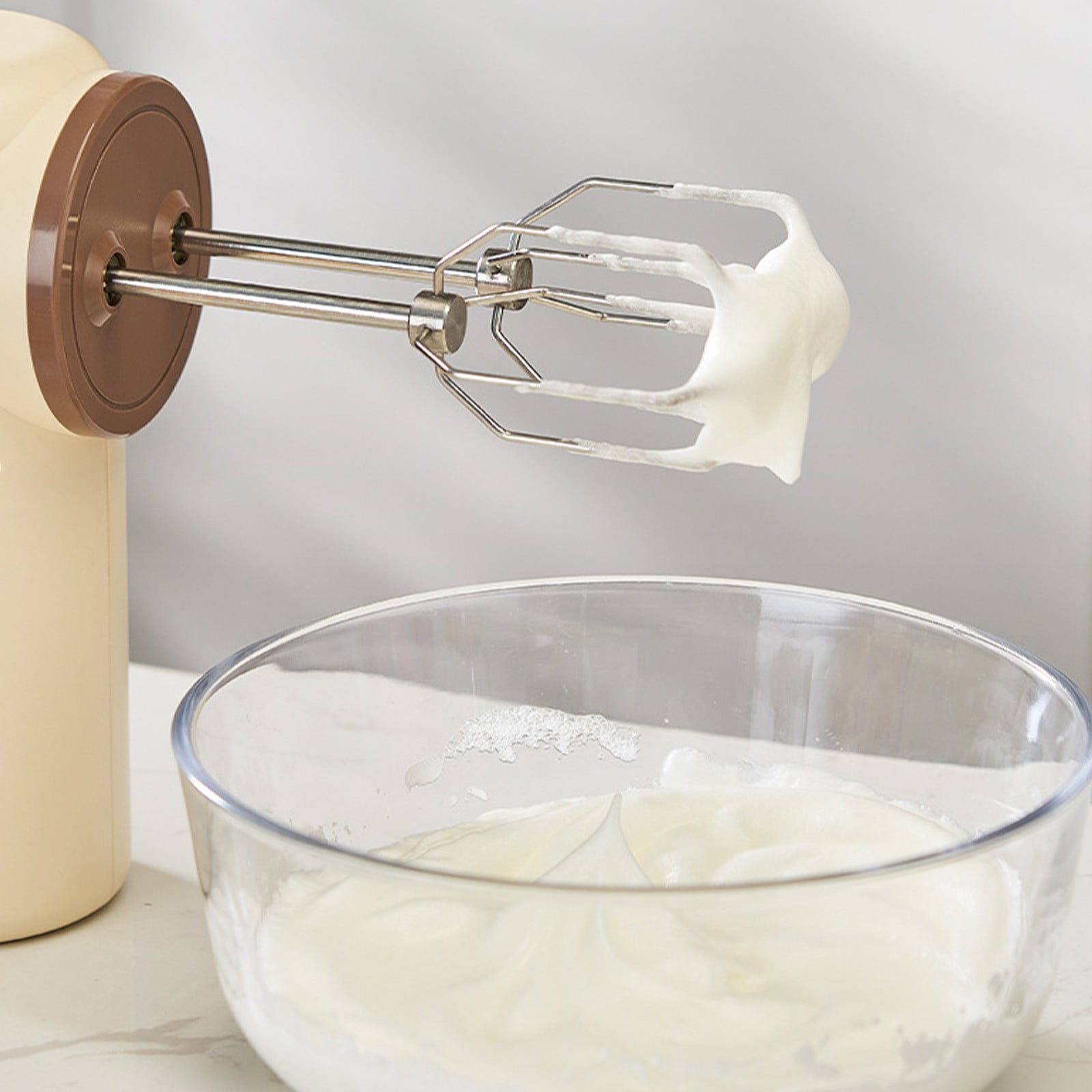 Gnmfd Multi Functional Baking Cream Whisk, Electric Hand Mixer, Even Mixing High Efficiency, Easy Clean, Versatile For Whipped Cream, Desserts, Baking Recipes Home Party Use