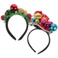 thumbnail image 1 of 2 PCS Delicate Navidad Hoops de cabello Navidad Havenas temáticas Chic Hobles Hoops (color surtido), 1 of 5