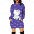 thumbnail image 3 of Sudaderas con capucha de mujer de otoño 2024, sudaderas largas con estampado 3D de Hello Kitty, sudaderas con capucha sexys ajustadas para mujer, abrigos casuales y2k, 3 of 5