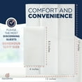 thumbnail image 4 of 200 Pack Disposable Guest Towels, Luxury Linen Feel Paper Napkins, White, 4 of 7