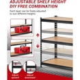 thumbnail image 3 of Ourlova Heavy Duty Garage Shelving Units 3 Tier Adjustable Storage Shelves Metal Utility Storage Rack, 3 of 8